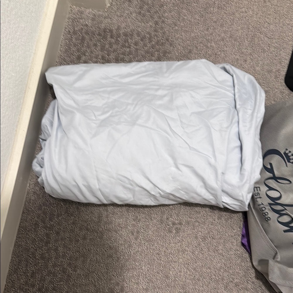Full Light Blue Fitted Sheet